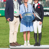 Ros with Archie and Michele Saul, Burghley © Trevor Holt